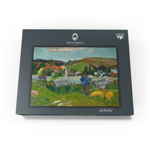 The Swineherd (1888) by Paul Gauguin 1000 Jigsaw Puzzle box view1