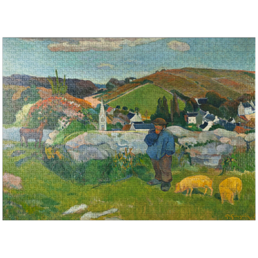 puzzleplate The Swineherd (1888) by Paul Gauguin 1000 Jigsaw Puzzle