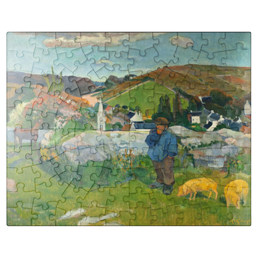 puzzleplate The Swineherd 1888 by Paul Gauguin 100 Jigsaw Puzzle