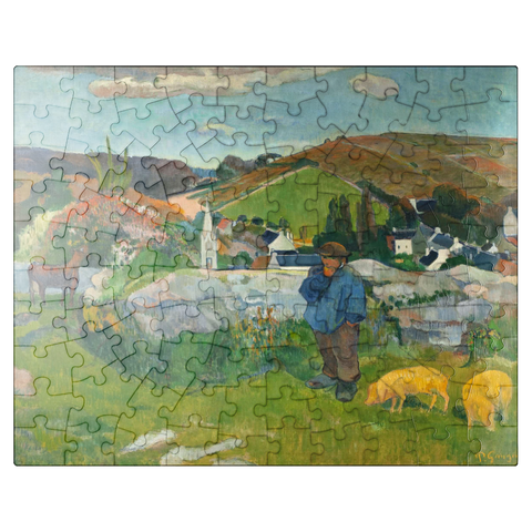 puzzleplate The Swineherd 1888 by Paul Gauguin 100 Jigsaw Puzzle