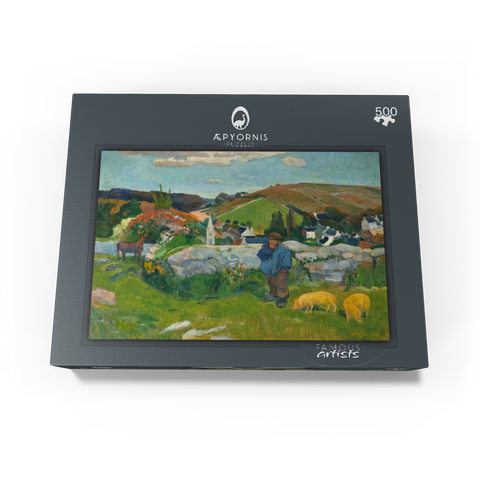 The Swineherd 1888 by Paul Gauguin 500 Jigsaw Puzzle box view1