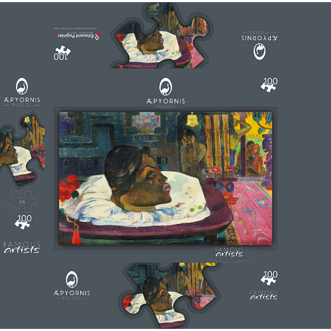 The Royal End (Arii Matamoe) 1892 by Paul Gauguin 100 Jigsaw Puzzle box 3D Modell