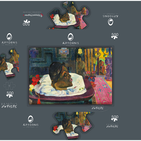 The Royal End (Arii Matamoe) 1892 by Paul Gauguin 500 Jigsaw Puzzle box 3D Modell