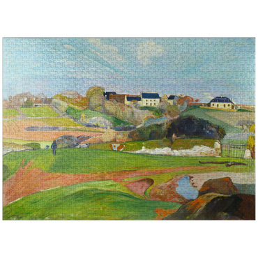 puzzleplate Landscape at Le Pouldu (1890) by Paul Gauguin 1000 Jigsaw Puzzle