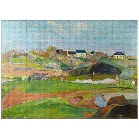 puzzleplate Landscape at Le Pouldu (1890) by Paul Gauguin 1000 Jigsaw Puzzle