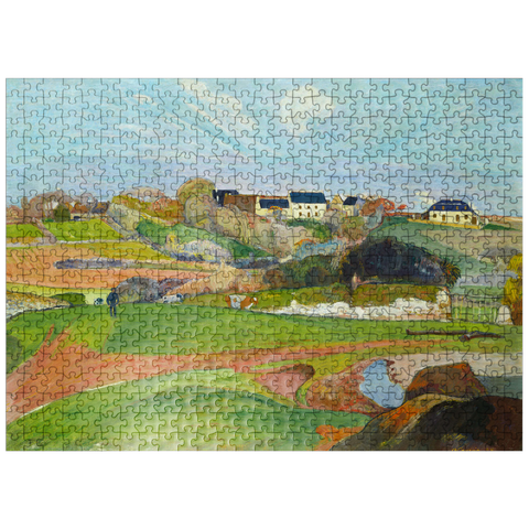 puzzleplate Landscape at Le Pouldu 1890 by Paul Gauguin 500 Jigsaw Puzzle
