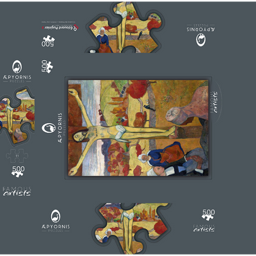 Paul Gauguins The Yellow Christ Le Christ jaune 1886 500 Jigsaw Puzzle box 3D Modell