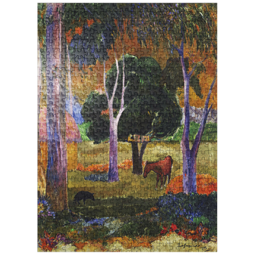 puzzleplate Paul Gauguins Landscape with a Pig and a Horse 1903 500 Jigsaw Puzzle