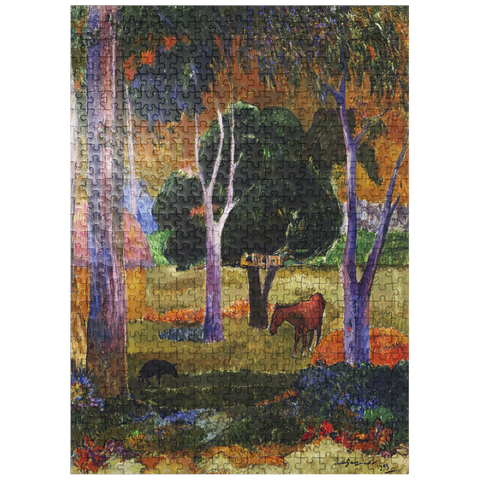 puzzleplate Paul Gauguins Landscape with a Pig and a Horse 1903 500 Jigsaw Puzzle