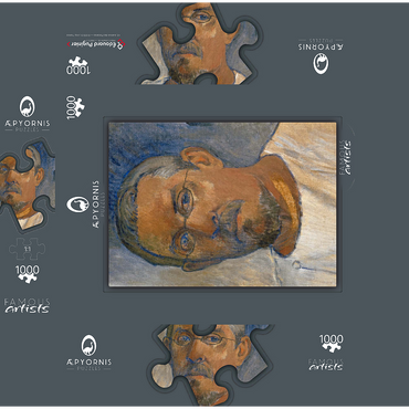 Paul Gauguin's Self-Portrait (1903) 1000 Jigsaw Puzzle box 3D Modell