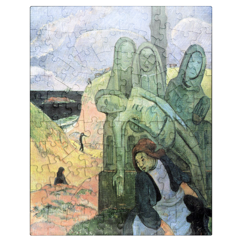 puzzleplate Paul Gauguins The Green Christ 1889 100 Jigsaw Puzzle