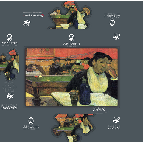 Paul Gauguins Night café Arles 1888 100 Jigsaw Puzzle box 3D Modell