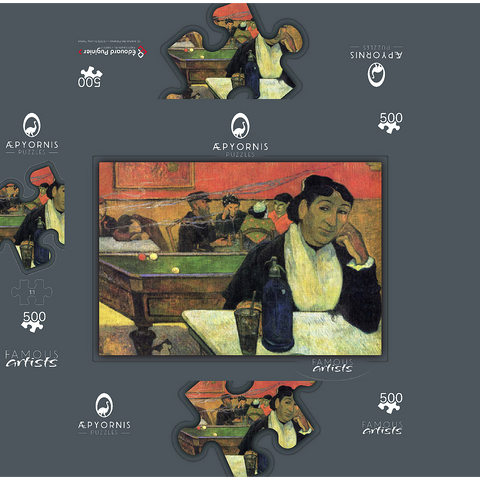 Paul Gauguins Night café Arles 1888 500 Jigsaw Puzzle box 3D Modell