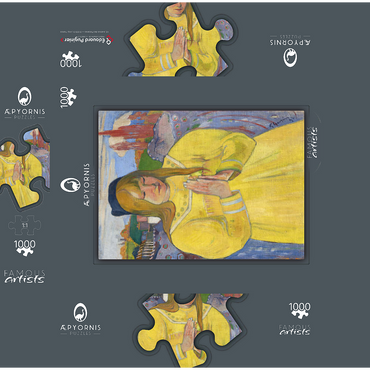 Paul Gauguin's Young Christian Girl (1894) 1000 Jigsaw Puzzle box 3D Modell