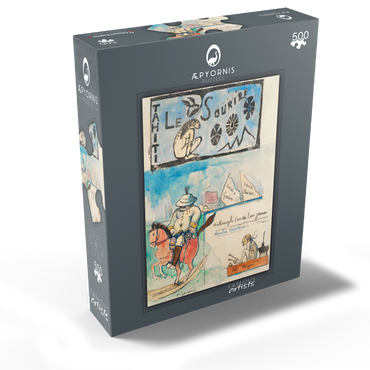 Caricatures of Gauguin and Governor Gallet with headpiece from Le sourire 1900 by Paul Gauguin 500 Jigsaw Puzzle box view1