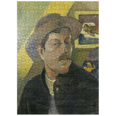 puzzleplate Paul Gauguins Self-Portrait in a Hat 1893 500 Jigsaw Puzzle
