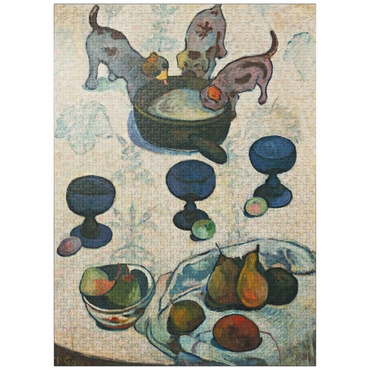 puzzleplate Paul Gauguin's Still Life with Three Puppies (1888) 1000 Jigsaw Puzzle