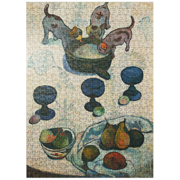 puzzleplate Paul Gauguins Still Life with Three Puppies 1888 500 Jigsaw Puzzle