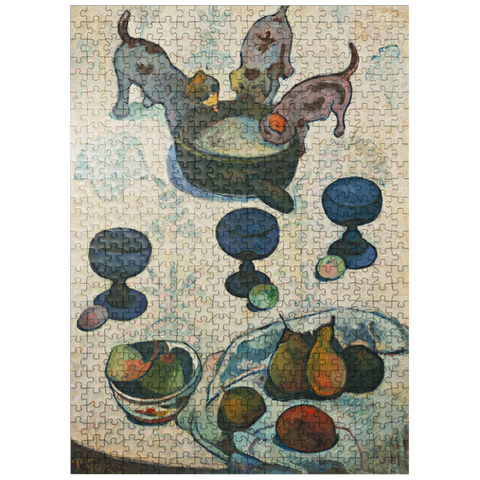 puzzleplate Paul Gauguins Still Life with Three Puppies 1888 500 Jigsaw Puzzle