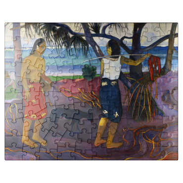 puzzleplate Paul Gauguins I (Raro Te Oviri) Under the Pandanus 1891 100 Jigsaw Puzzle