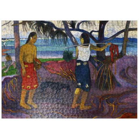 puzzleplate Paul Gauguins I (Raro Te Oviri) Under the Pandanus 1891 500 Jigsaw Puzzle