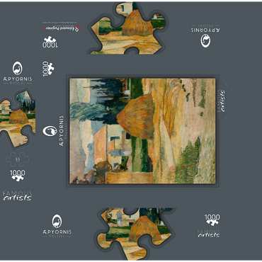 Paul Gauguin's Landscape near Arles (1888) 1000 Jigsaw Puzzle box 3D Modell