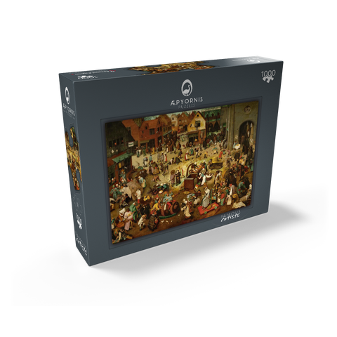 The Fight between Carnival and Lent, 1559, by Pieter Bruegel the Elder 1000 Jigsaw Puzzle box view1