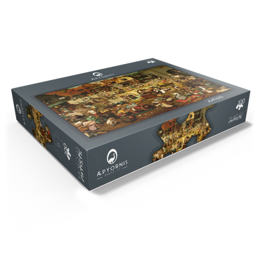 The Fight between Carnival and Lent 1559 by Pieter Bruegel the Elder 100 Jigsaw Puzzle box view1