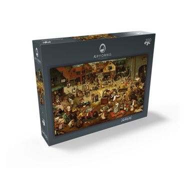 The Fight between Carnival and Lent 1559 by Pieter Bruegel the Elder 100 Jigsaw Puzzle box view1