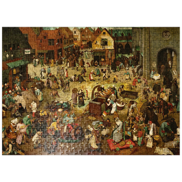 puzzleplate The Fight between Carnival and Lent 1559 by Pieter Bruegel the Elder 500 Jigsaw Puzzle