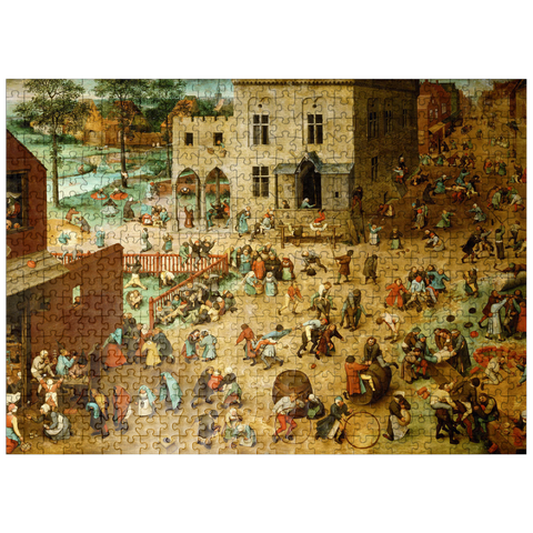 puzzleplate Childrens Games 1560 by Pieter Bruegel the Elder 500 Jigsaw Puzzle