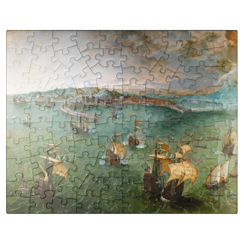 puzzleplate Naval battle in the Gulf of Naples 1560 by Pieter Bruegel the Elder 100 Jigsaw Puzzle