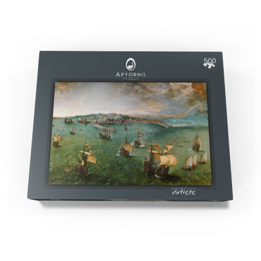Naval battle in the Gulf of Naples 1560 by Pieter Bruegel the Elder 500 Jigsaw Puzzle box view1