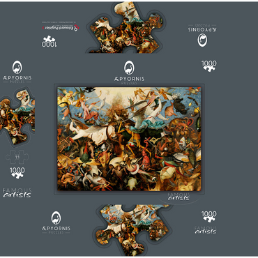 The Fall of the Rebel Angels, 1562, by Pieter Bruegel the Elder 1000 Jigsaw Puzzle box 3D Modell