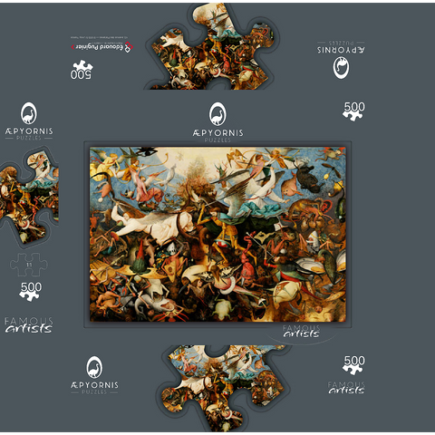 The Fall of the Rebel Angels 1562 by Pieter Bruegel the Elder 500 Jigsaw Puzzle box 3D Modell