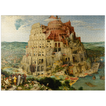 puzzleplate The Tower of Babel, 1563, by Pieter Bruegel the Elder 1000 Jigsaw Puzzle