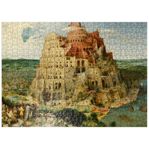 puzzleplate The Tower of Babel 1563 by Pieter Bruegel the Elder 500 Jigsaw Puzzle