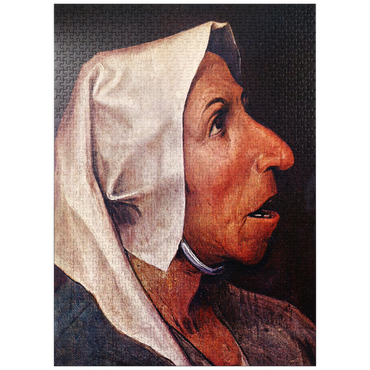 puzzleplate Portrait of an Old Woman, 1563, by Pieter Bruegel the Elder 1000 Jigsaw Puzzle