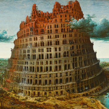 The Little Tower of Babel, 1563, by Pieter Bruegel the Elder 1000 Jigsaw Puzzle 3D Modell