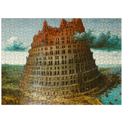 puzzleplate The Little Tower of Babel 1563 by Pieter Bruegel the Elder 500 Jigsaw Puzzle