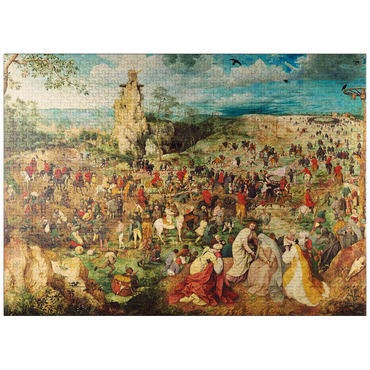 puzzleplate The Procession to Calvary, 1564, by Pieter Bruegel the Elder 1000 Jigsaw Puzzle