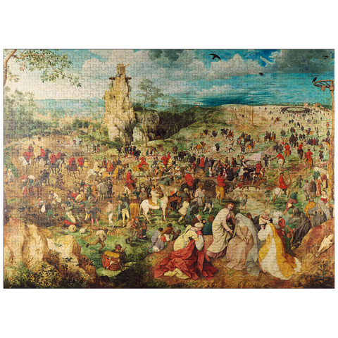 puzzleplate The Procession to Calvary, 1564, by Pieter Bruegel the Elder 1000 Jigsaw Puzzle