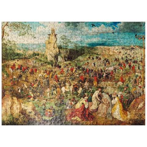 puzzleplate The Procession to Calvary 1564 by Pieter Bruegel the Elder 500 Jigsaw Puzzle