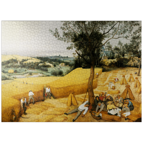 puzzleplate The Harvesters (July-August), 1565, by Pieter Bruegel the Elder 1000 Jigsaw Puzzle
