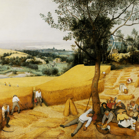 The Harvesters (July-August), 1565, by Pieter Bruegel the Elder 1000 Jigsaw Puzzle 3D Modell
