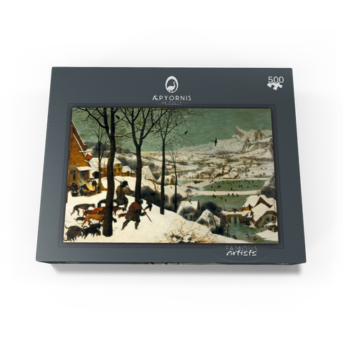 Hunters in the Snow 1565 by Pieter Bruegel the Elder 500 Jigsaw Puzzle box view1