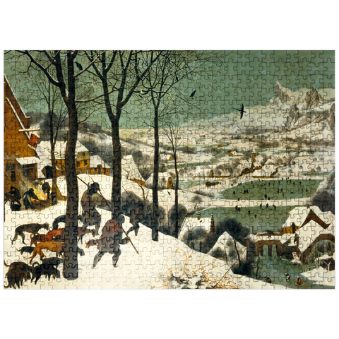 puzzleplate Hunters in the Snow 1565 by Pieter Bruegel the Elder 500 Jigsaw Puzzle