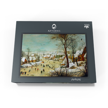 Winter Landscape with Skaters - 1565 by Pieter Bruegel the Elder 500 Jigsaw Puzzle box view1
