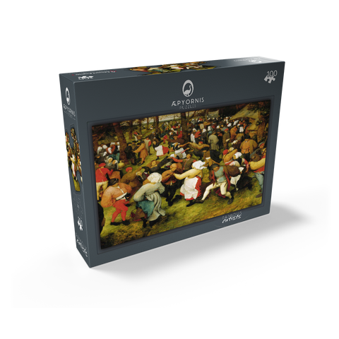 The Wedding Dance in the open air 1566 by Pieter Bruegel the Elder 100 Jigsaw Puzzle box view1