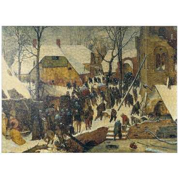 puzzleplate The Adoration of the Kings in the Snow, 1567, by Pieter Bruegel the Elder 1000 Jigsaw Puzzle
